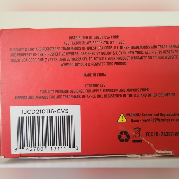 iJoy White Wireless Charging Dock for AirPods - Picture 5 of 5